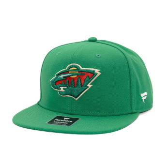 Minnesota Wild czapka flat baseballówka A/CAP Structured Mid Crown Adjujtable Square Visor Snapback