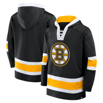 Boston Bruins męska bluza z kapturem Mens Laced Hockey