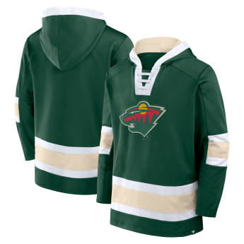 Minnesota Wild męska bluza z kapturem Mens Laced Hockey