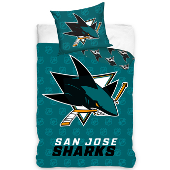 San Jose Sharks pościel na jedno łóżko Shield 2