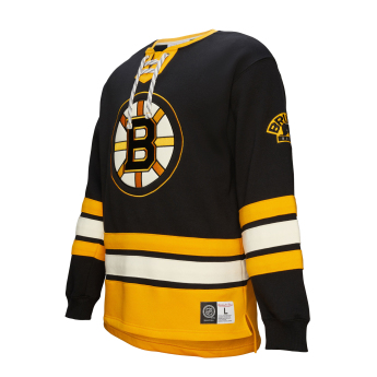 Boston Bruins bluza męska Heritage Lace-Up Crew Vintage Logo
