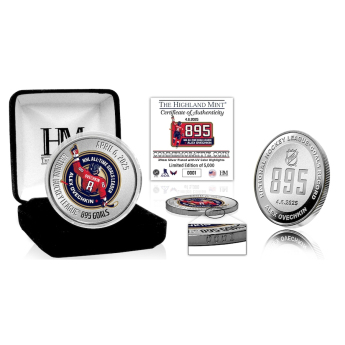 Washington Capitals Monety kolekcjonerskie Alex Ovechkin #8 The GR8 Chase Scorer 39mm Silver Coin