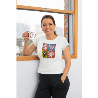 Reprezentacje hokejowe koszulka damska Czech Republic National Emblem 2025 White