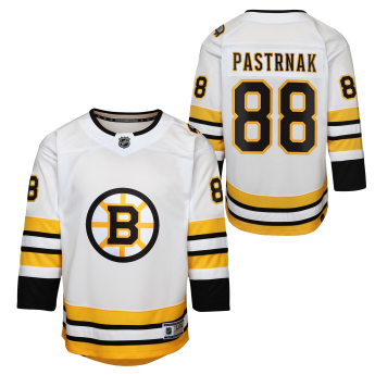 Boston Bruins dziecięca koszulka meczowa David Pastrnak Premier White