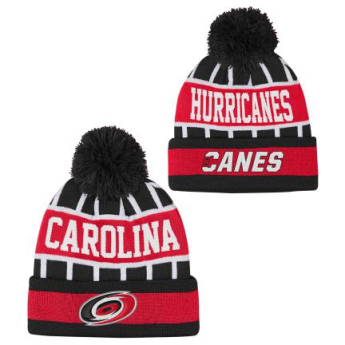Carolina Hurricanes czapka zimowa dziecięca Go Fast Cuffed Knit W Pom