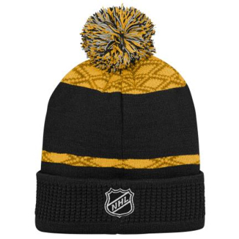 Boston Bruins czapka zimowa dziecięca Puck Pattern Cuffed Pom
