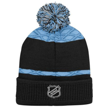 Utah Hockey Club czapka zimowa dziecięca Puck Pattern Cuffed Pom