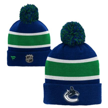 Vancouver Canucks czapka zimowa dziecięca Cuffed Beanie With Pom blue