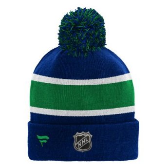Vancouver Canucks czapka zimowa dziecięca Cuffed Beanie With Pom blue