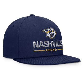 Nashville Predators czapka flat baseballówka Authentic Pro A/Cap Flat Brim Square Visor Structured Adjustable