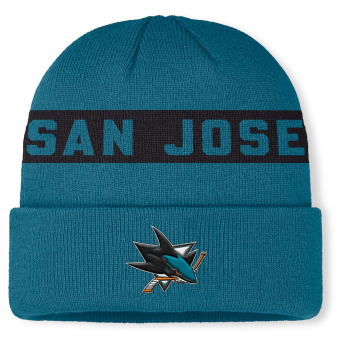 San Jose Sharks czapka zimowa Authentic Pro A/Cap Cuffed inscription