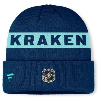 Seattle Kraken czapka zimowa Authentic Pro A/Cap Cuffed inscription