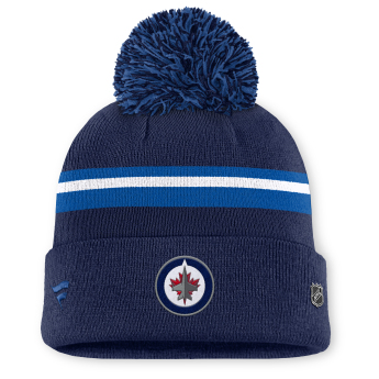 Winnipeg Jets czapka zimowa damska Authentic Pro W/Cap Cuffed Pom Beanie