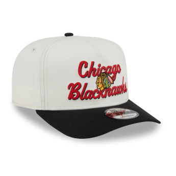 Chicago Blackhawks czapka baseballówka New Era 950AF Chainstitch white