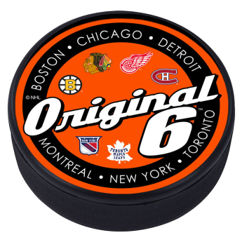 NHL produkty krążek Script Textured Hockey - Original 6