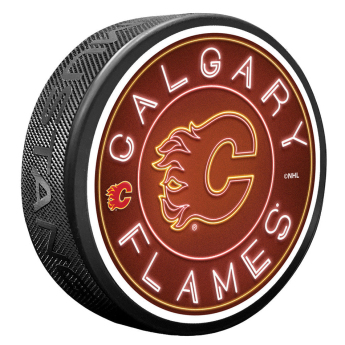 Calgary Flames krążek Neon