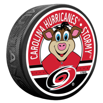 Carolina Hurricanes krążek Stormy Mascot Textured