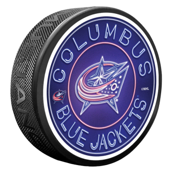 Columbus Blue Jackets krążek Neon