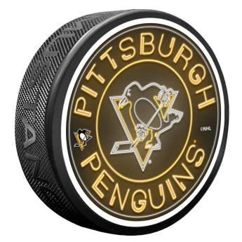 Pittsburgh Penguins krążek Neon