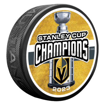 Vegas Golden Knights krążek Stanley Cup Champions Puck - 2023 CHAMPS