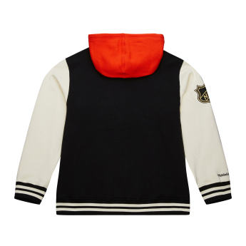Anaheim Ducks męska bluza z kapturem Courtside Fleece Button Front Current Logo