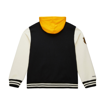 Boston Bruins męska bluza z kapturem Courtside Fleece Button Front Current Logo