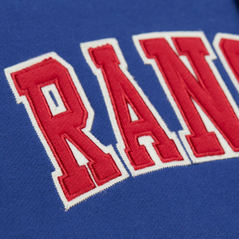 New York Rangers męska bluza z kapturem Courtside Fleece Button Front Vintage Logo