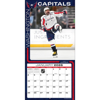 Washington Capitals kalendarz 2026 Wall