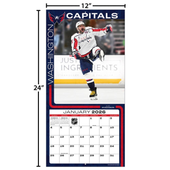 Washington Capitals kalendarz 2026 Wall