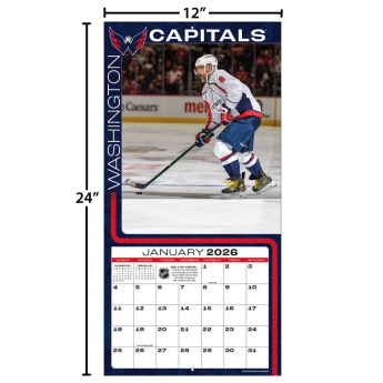 Washington Capitals kalendarz #8 Alexander Ovechkin 2026 Wall