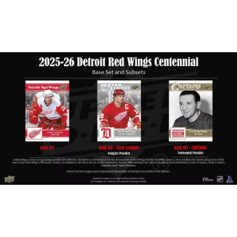 NHL pudełka karty hokejowe NHL Detroit Red Wings NHL Centennial Hobby Box