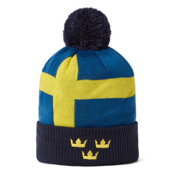 Reprezentacje hokejowe czapka zimowa Sweden Pom Flag