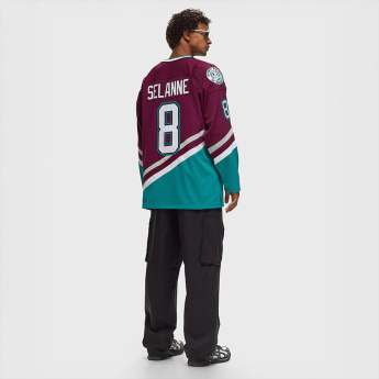 Anaheim Ducks hokejowa koszulka meczowa Teemu Selanne 1996 Dark Jersey