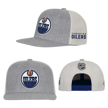 Edmonton Oilers dziecięca czapka baseballowa Ace In The Hole Flatbrim Snapb