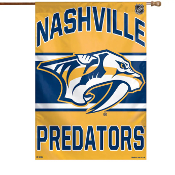 Nashville Predators flaga Wordmark Single-Sided Vertical