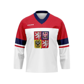 Reprezentacje hokejowe hokejowa koszulka meczowa Czech republic Olymp 2026 white