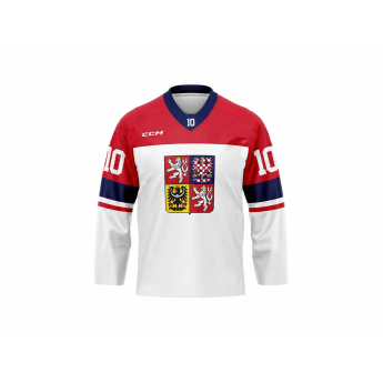 Reprezentacje hokejowe hokejowa koszulka meczowa Roman Červenka #10 CCM Fandres replica 2026 white