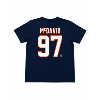 Edmonton Oilers koszulka męska NHL Iconic Name & Number Graphic