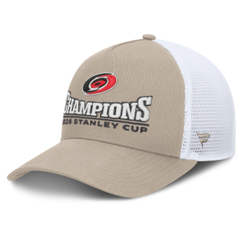 Carolina Hurricanes czapka baseballówka NHL 2026 Stanley Cup Champions A-Frame Trucker Adjustable