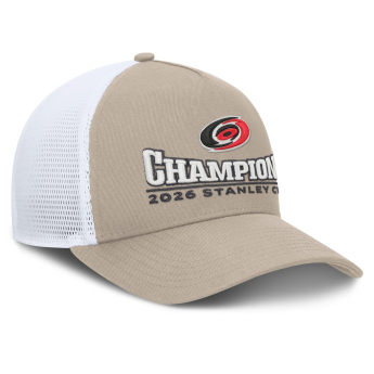 Carolina Hurricanes czapka baseballówka NHL 2026 Stanley Cup Champions A-Frame Trucker Adjustable