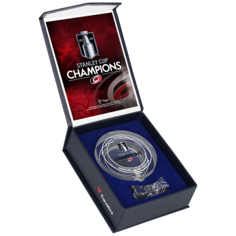 Carolina Hurricanes krążek szklany NHL 2026 Stanley Cup Champions Crystal Puck Filled with Ice from the 2026 Stanley Cup Final
