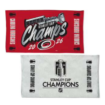 Carolina Hurricanes ręcznik plażowy NHL 2026 Stanley Cup Champions Locker Room On-Ice Celebration