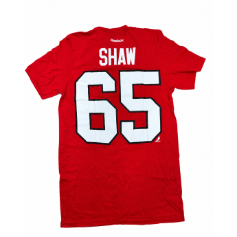 Chicago Blackhawks koszulka męska Andrew Shaw #65 NHL Stack Logo Name & Number