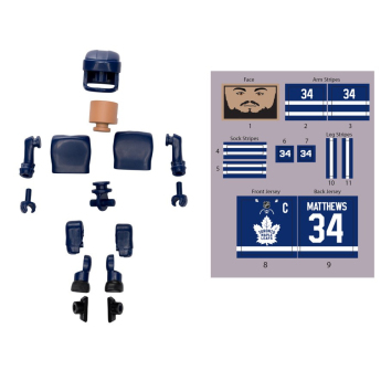 Toronto Maple Leafs figurka Auston Matthews #34 NHL Construct