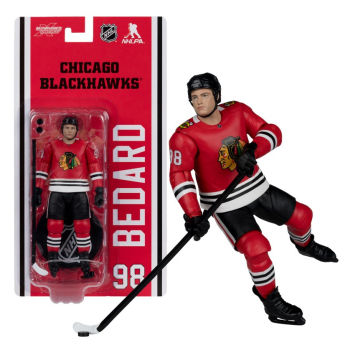 Chicago Blackhawks figurka Connor Bedard #98 NHL McFarlane Articulated