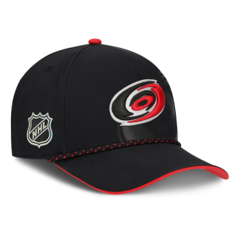 Carolina Hurricanes czapka baseballówka NHL Fanatics Black On Stage Podium Draft A-Frame Adjustable