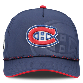 Montreal Canadiens czapka baseballówka NHL Fanatics Navy On Stage Podium Draft A-Frame Adjustable