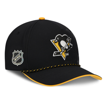 Pittsburgh Penguins czapka baseballówka NHL Fanatics Black On Stage Podium Draft A-Frame Adjustable