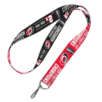 Carolina Hurricanes brelok 2026 Stanley Cup Champions 1” Lanyard