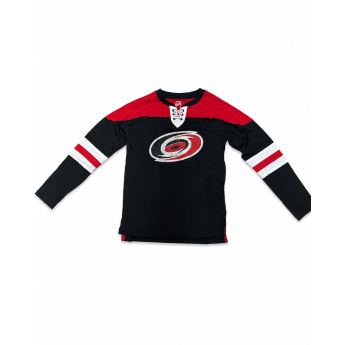 Carolina Hurricanes dziecięcka koszulka z długim rękawem NHL Laces Washed Logo